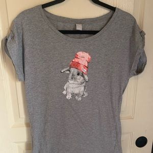 Grey Bunny T shirt